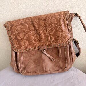 The Sak Ventura Convertable Genuine Leather Backpack Purse Rustic Crossbody